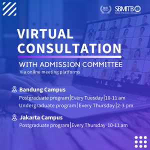 Weekly Virtual Consultation With Admission Committee - SBM ITB