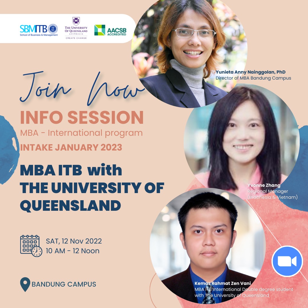 Guest Book Info Session MBA ITB with University of Queensland - SBM ITB